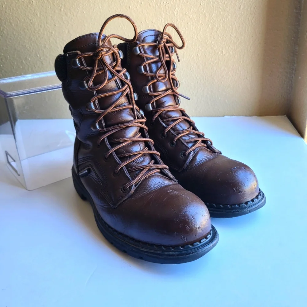 RED WING BOOTS Dyna Force -STEEL TOE INSULATED WORK BOOTS Men size 8.5 - Picture 9 of 12